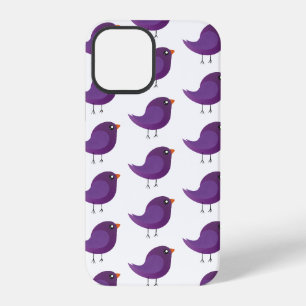 Funda Para iPhone 12 Pro Ilustración de pajarito morado lindo