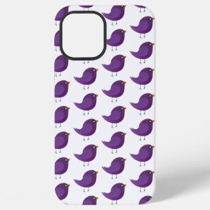Funda Para iPhone 12 Pro Max Ilustración de pajarito morado lindo