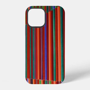 Funda Para iPhone 12 Ilustración de rayas multicolores