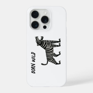 Ilustración de Tigre Rayado – Anima Folk Minimalis