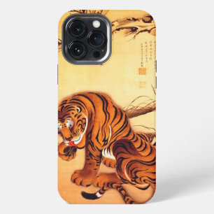 Funda Para iPhone 13 Pro Max Ilustracion de tigres por Ito Jakuchu