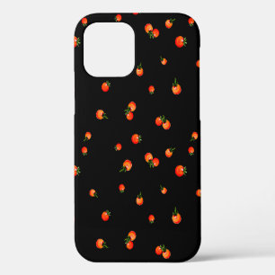 Funda Para iPhone 12 Ilustracion de tomates cerezos. Acuarela transpare