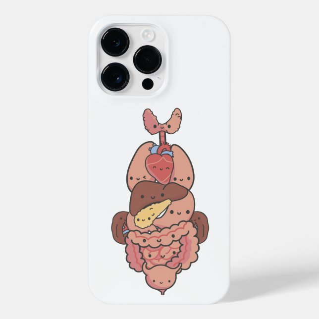 Funda Para iPhone Ilustracion EDUCATIVO DE LA ANATOMÍA HUMANA (Reverso)