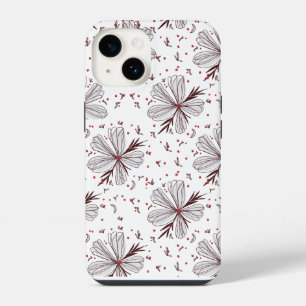Funda Para iPhone 14 Ilustración floral simple de flores para iPhone 14