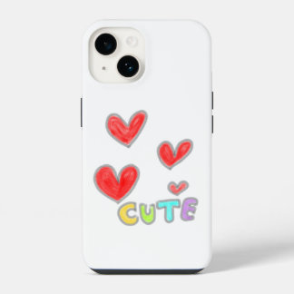 Funda Para iPhone 14 Ilustración minimalista de niño adorable sostenien
