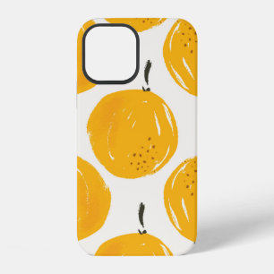 Funda Para iPhone 12 Ilustración pintada a mano de naranjas con acuarel