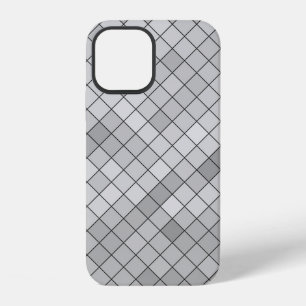 Funda Para iPhone 12 Ilustración poligonal gris, que consiste en tria
