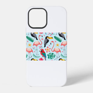 Funda Para iPhone 12 Ilustraciones acuáticos, flores tropicales