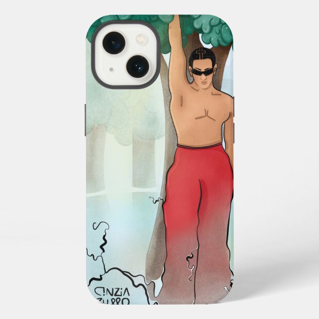Funda para iPhone ilustrada Human & Nature (Reverso )