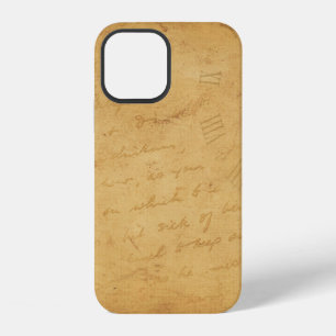 Funda Para iPhone 12 imagen de fondo flor escritura