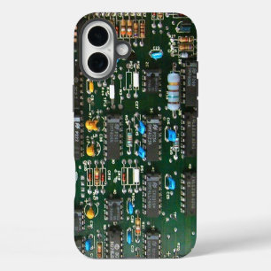 Funda Para iPhone 16 Plus Imagen de placa de circuito impreso de electrónica