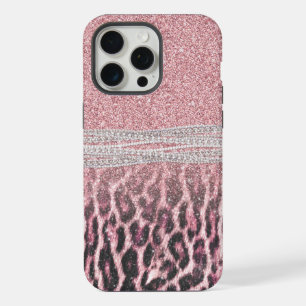 Imagen de purpurina con estampado de animal leopar