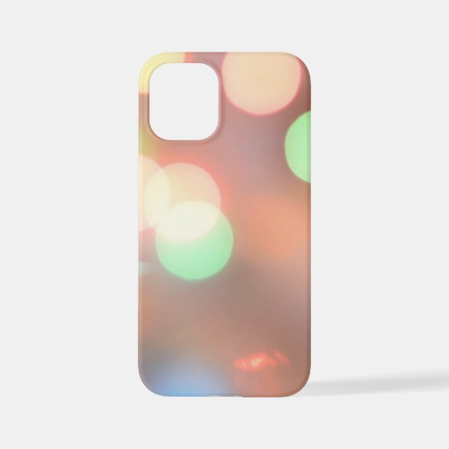 Funda Para iPhone Imagen desenfocada de luces de Navidad iluminadas (Reverso )