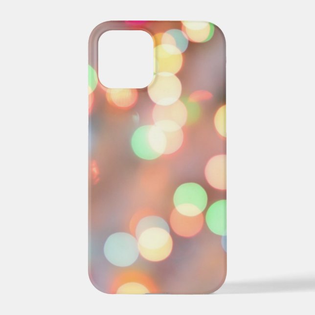 Funda Para iPhone 	Imagen desenfocada de luz de Navidad iluminada (Reverso )