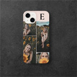 Funda Para iPhone 14 Imagen elegante Monograma Rubor Rosa<br><div class="desc">Presentamos nuestro estuche para iPhone personalizado, una combinación perfecta de estilo y sentimiento. Este funda cuenta con un collage de 4 fotos, con 2 fotos verticales y 2 horizontales, que le permiten mostrar sus recuerdos favoritos. En la parte superior, personalizarla con tu monograma, añadiendo un toque único y elegante. Diseñado...</div>