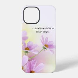 Funda Para iPhone 12 Pro Imagen personalizada y acuarela de flor rosa