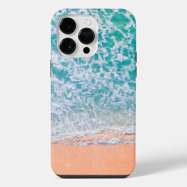 Funda Para iPhone Imágenes de drones de una playa (Reverso )