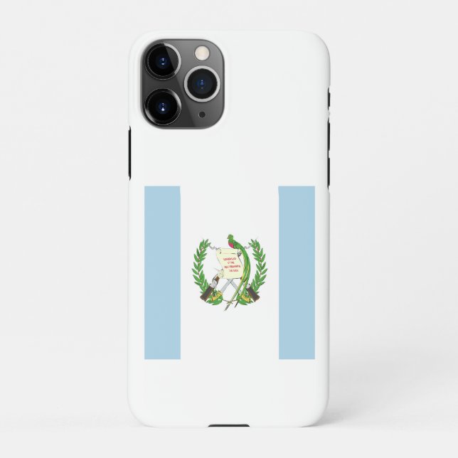 Funda Para iPhone Imperio de la bandera de Guatemala (Reverso)