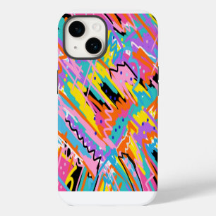 Funda Para iPhone 14 Impresión abstracta de expresiones alegres