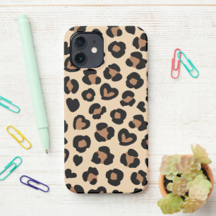 Funda Para iPhone 12 Impresión animal, leopardo marrón, puntos de chita