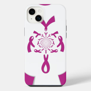 Funda Para iPhone 14 Plus Impresión artística de concienciación sobre el cán