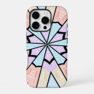 Funda Para iPhone 16 Pro Impresión artística geométrica en pastel suave y h
