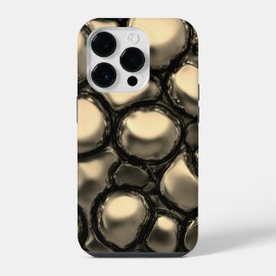 Funda Para iPhone 14 Pro Impresión de acero inoxidable en oro de titanio