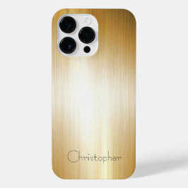 Funda Para iPhone 14 Pro Max Impresión de acero inoxidable plateado Naranja de 