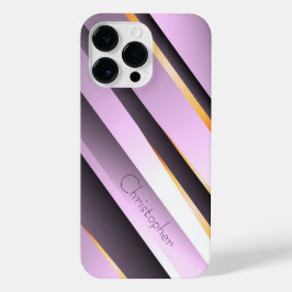 Funda Para iPhone 14 Pro Max Impresión de acero inoxidable rosa de titanio