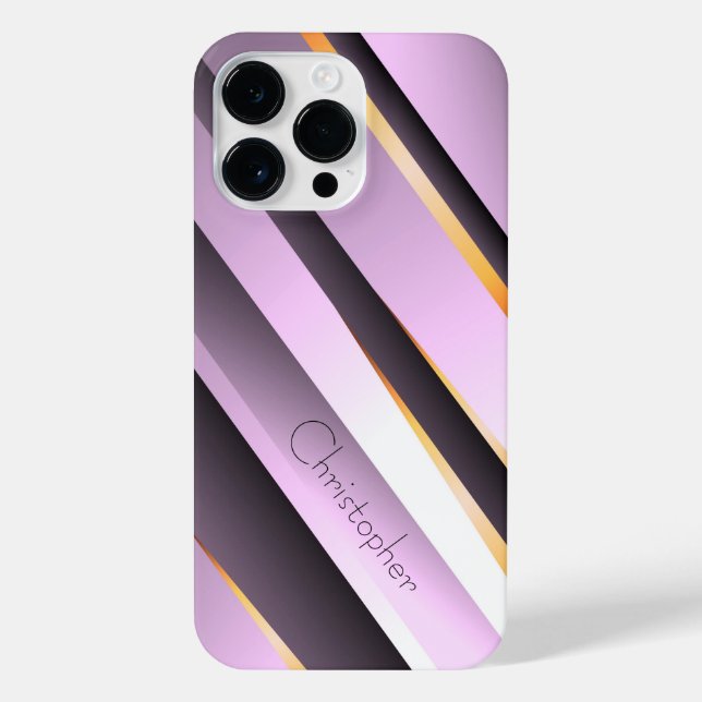 Funda Para iPhone Impresión de acero inoxidable rosa de titanio (Reverso)