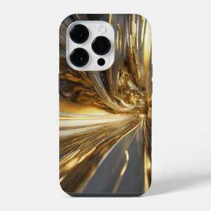 Funda Para iPhone 14 Pro Impresión de acero inoxidable titanio de plata y o