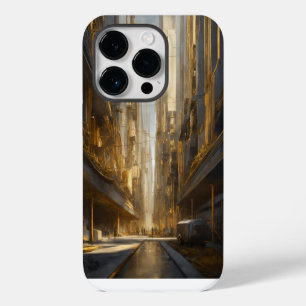 Funda Para iPhone 14 Pro Impresión de acero inoxidable titanio de plata y o