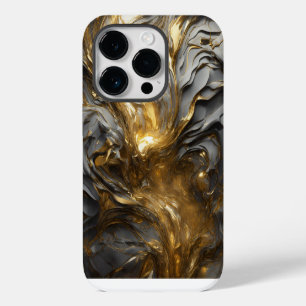 Funda Para iPhone 14 Pro Impresión de acero inoxidable titanio de plata y o