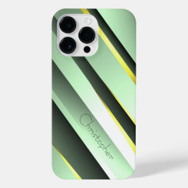 Funda Para iPhone 14 Pro Max Impresión de acero inoxidable verde titanio