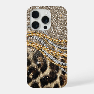 Impresión de animal de leopardo falso de moda herm