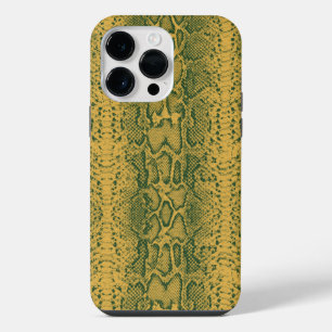 Funda Para iPhone 14 Pro Max Impresión de animales de piel de serpiente verde a