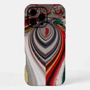 Funda Para iPhone 16 Pro Max Impresión de arte abstracto de textura vintage ret