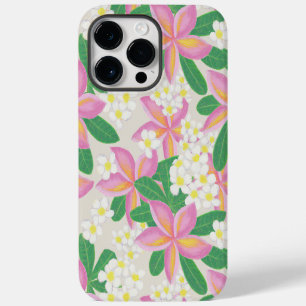 Funda Para iPhone 14 Pro Max Impresión de arte de plumeria sin foco