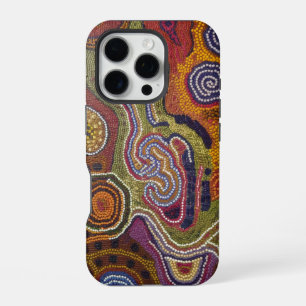 Funda Para iPhone 16 Pro Impresión de arte indígena cautivadora