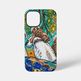 Funda Para iPhone 12 Mini Impresión de arte popular amazigh Ahwash marroquí