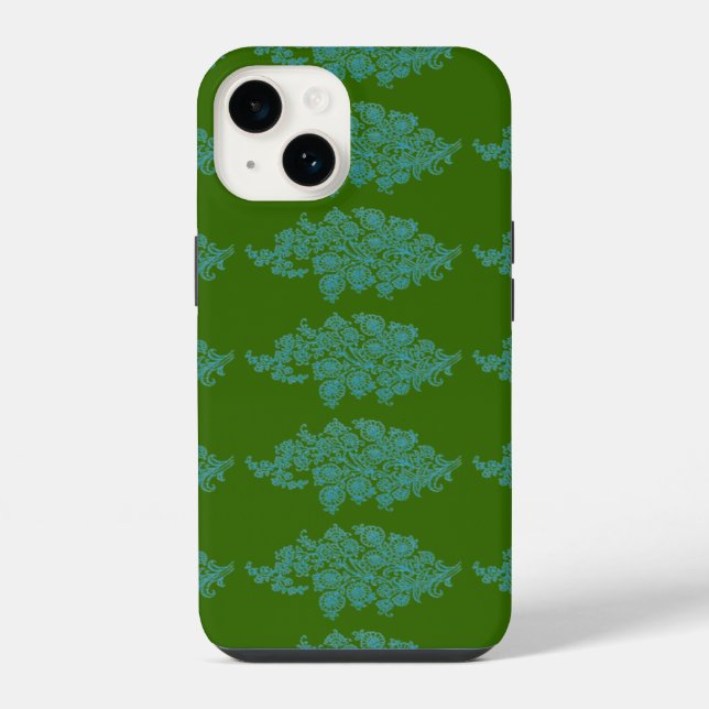 Funda Para iPhone Impresión de bloques Boho India (Reverso )