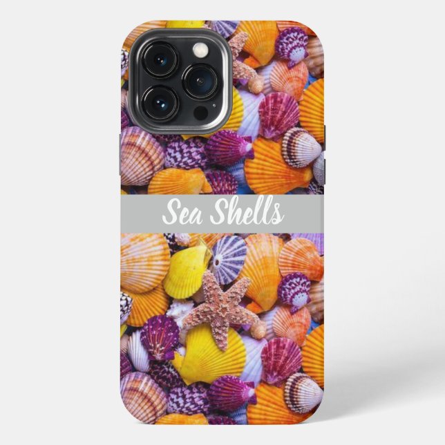Funda Para iPhone Impresión de conchas marinas (Reverso )