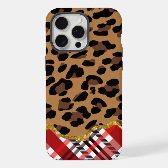 Funda Para iPhone Impresión de leopardo en 3D y plástico para vacaci (Reverso )