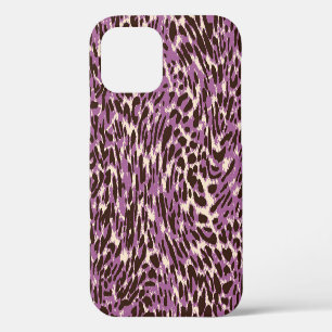 Funda Para iPhone 12 Impresión de leopardo, patrón animal clásico.