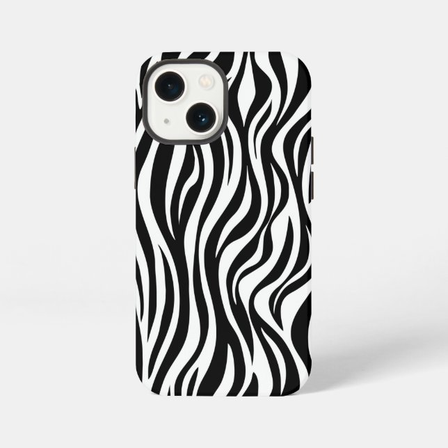 Funda Para iPhone Impresión de piel de cebra (Reverso )