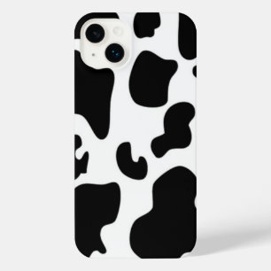 Funda Para iPhone 14 Plus Impresión de vaca en blanco y negro