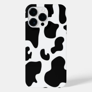 Funda Para iPhone 14 Pro Max Impresión de vaca en blanco y negro