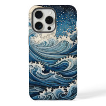 Impresión digital de arte ondulado japonesa inspir