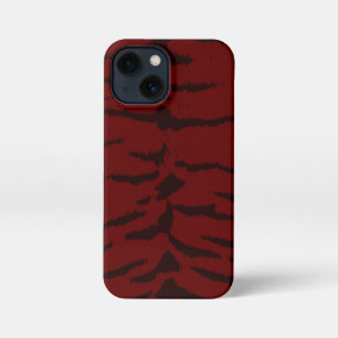 Funda Para iPhone 13 Mini Impresión digital del tigre rojo