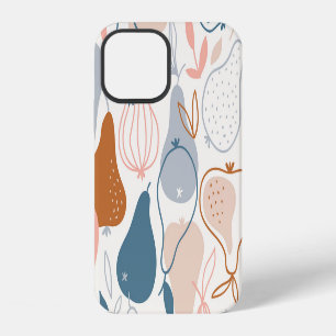 Funda Para iPhone 12 Impresión escandinava: patrón de fruta vintage